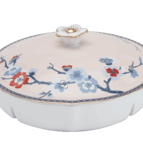 Khay mứt 5 ngăn - Hoa Đào Thịnh vượng A001_212471496gomminhlong.com