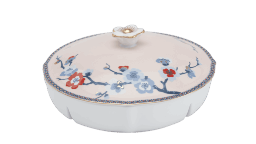 Khay mứt 5 ngăn - Hoa Đào Thịnh vượng A001_212471496gomminhlong.com