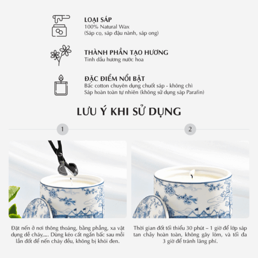 Nến thơm (K2) - Hương Đông - Trắng Bóng Mờ A001_446923544Bgomminhlong.com