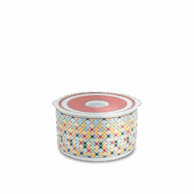Hộp dưỡng sinh tròn đựng thực phẩm 15 cm + nắp (K) - Dưỡng Sinh - Mosaic A001_211532LTDKgomminhlong.com