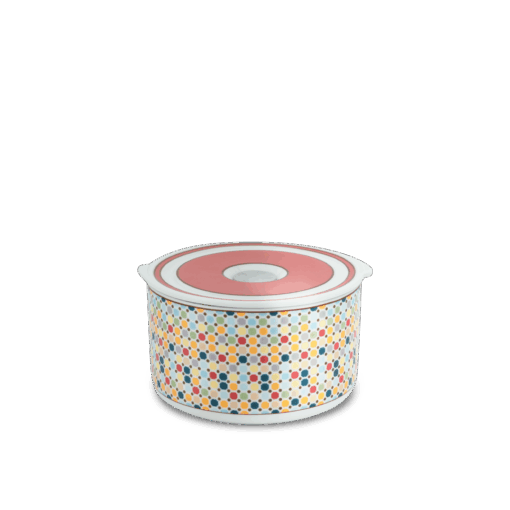Hộp dưỡng sinh tròn đựng thực phẩm 15 cm + nắp (K) - Dưỡng Sinh - Mosaic A001_211532LTDKgomminhlong.com